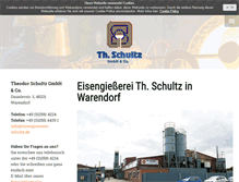 Tablet Screenshot of eisengiesserei-schultz.de